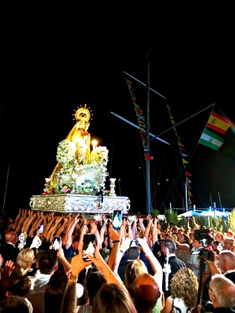 Recibimiento de Ntra Sra la Virgen del Carmen de Bajo de Guía